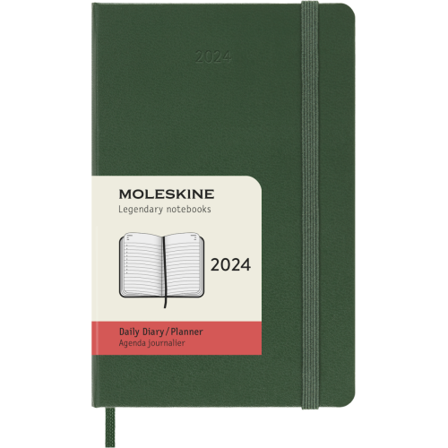 Ежедневник Moleskine 2024 карманный / Миртовый Зеленый (8056598857306)