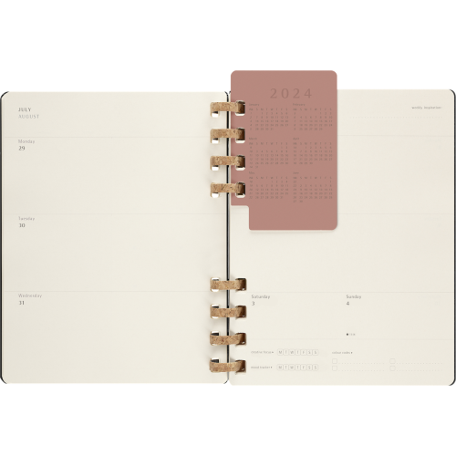 Еженедельник Moleskine 2024 Spiral большой / Черный (8056598856330) Еженедельник Moleskine 2024 Spiral большой / Черный (8056598856330)