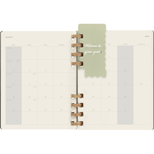 Еженедельник Moleskine 2024 Spiral большой / Черный (8056598856330) Еженедельник Moleskine 2024 Spiral большой / Черный (8056598856330)