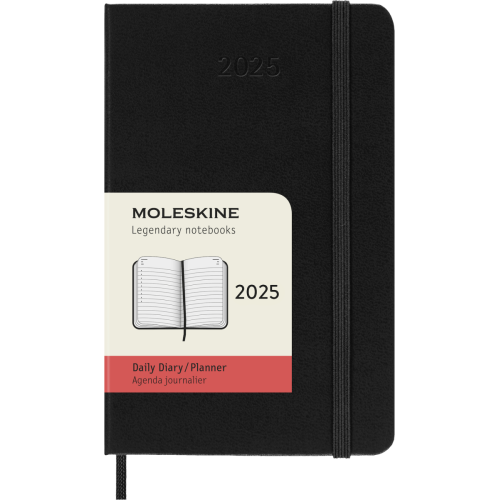 Ежедневник Moleskine 2025 карманный / Черный (8056999270193)