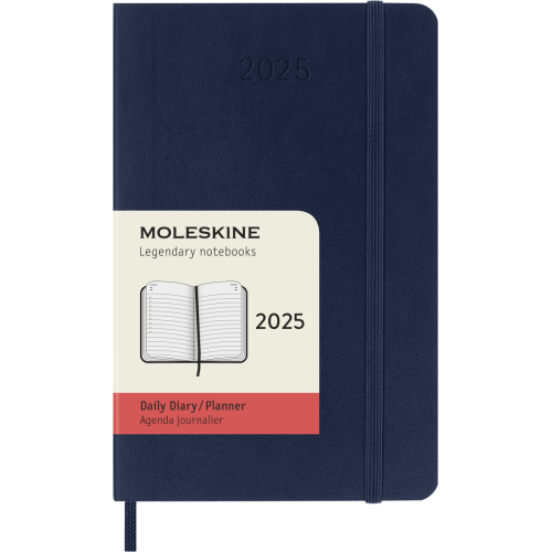 Ежедневник Moleskine 2025 карманный / Сапфир Мягкий (8056999270216)