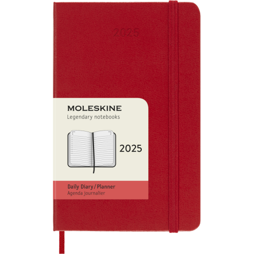 Ежедневник Moleskine 2025 карманный / Красный (8056999270209)