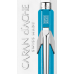 Ручка Caran d'Ache 849 Metal-X Голубая + box (7630002328630)