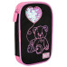 Пенал мягкий Yes с LED Pink Bear PH-35