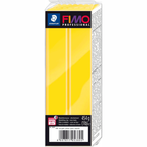 Пластика для біжутерії Professional Жовта 454 г Fimo