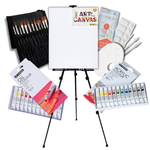 Набор для рисования с мольбертом, художественный, акрил и масло ARTONE-hobi-Art Набор для рисования с мольбертом, художественный, акрил и масло ARTONE-hobi-Art