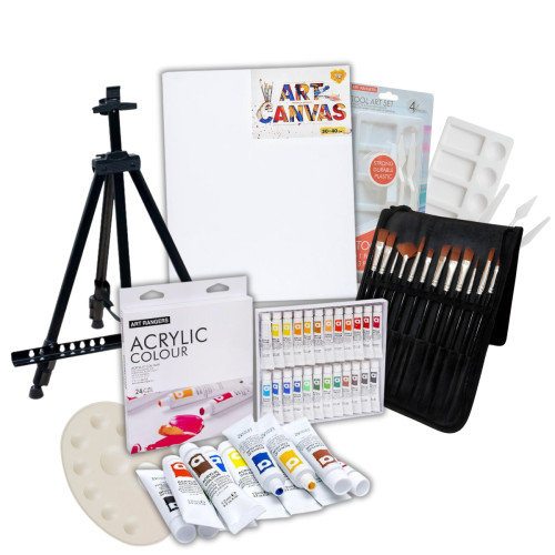 Набір для малювання з мольбертом, художній, акриловий ARTONE-hobi-Art