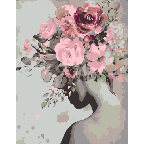 Картина по номерам Цветочная леди 35x45 см ROSA START