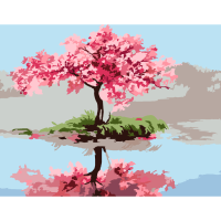 Картина за номерами Квітуча сакура 35x45 см ROSA START
