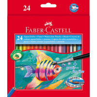 Набір акварельних олівців Art Grip 24 кольори Faber-Castell Набір акварельних олівців Art Grip 24 кольори Faber-Castell