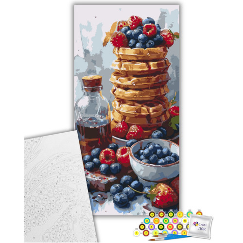 Картина по номерам Сладкие вафли 12035-AC, 40х80 см Картина по номерам Сладкие вафли 12035-AC, 40х80 см