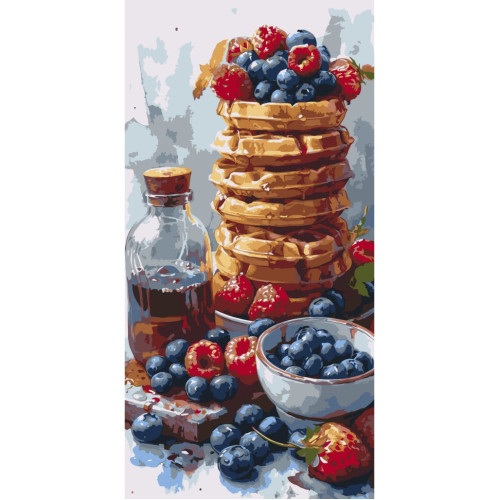 Картина за номерами Солодкі вафлі 12035-AC, 40х80 см Картина за номерами Солодкі вафлі 12035-AC, 40х80 см