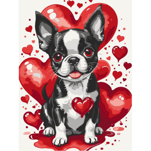 Картина по номерам Ушастый Валентин 11701-AC, 30х40 см Картина по номерам Ушастый Валентин 11701-AC, 30х40 см