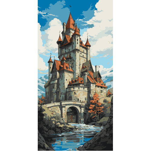Картина по номерам Сказочный замок 11067-AC, 40х80 см Картина по номерам Сказочный замок 11067-AC, 40х80 см