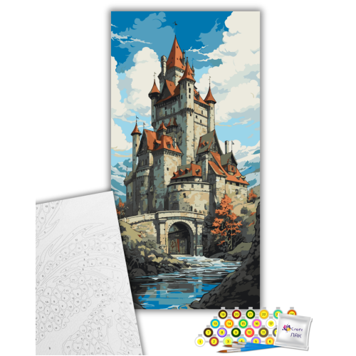 Картина по номерам Сказочный замок 11067-AC, 40х80 см Картина по номерам Сказочный замок 11067-AC, 40х80 см