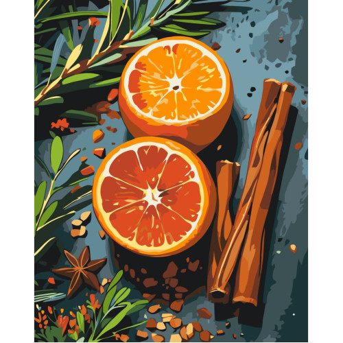 Картина по номерам Специи для глинтвейна 12042-AC, 40х50 см Картина по номерам Специи для глинтвейна 12042-AC, 40х50 см