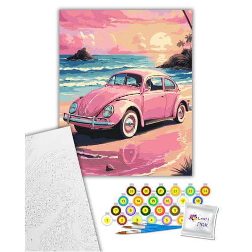 Картина по номерам Розовый жук 12515-AC, 40х50 см