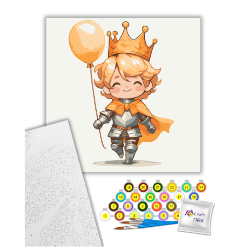 Картина по номерам Маленький рыцарь 15603-AC, 30х30 см
