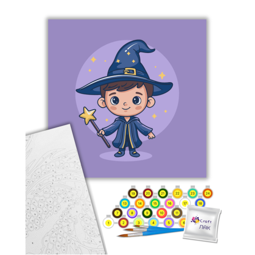 Картина за номерами Хлопчик із чарівними мріями 15652-AC, 30х30 см ©arttem_illustration