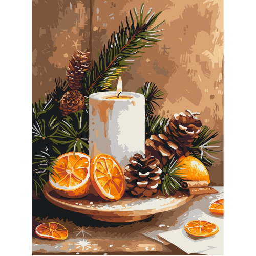 Картина по номерам Апельсиновый уют 12517-AC, 30х40 см Картина по номерам Апельсиновый уют 12517-AC, 30х40 см