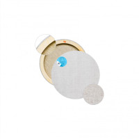 Кругле полотно на підрамнику, льон, 110 см, профіль 40х20 мм, безбарвний ґрунт (колір льону натуральний) К40Л161110110