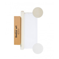 Холст в рулоне хлопок, среднее зерно, цвет белый м/п, 410 г/м2 ПРБ1611591285