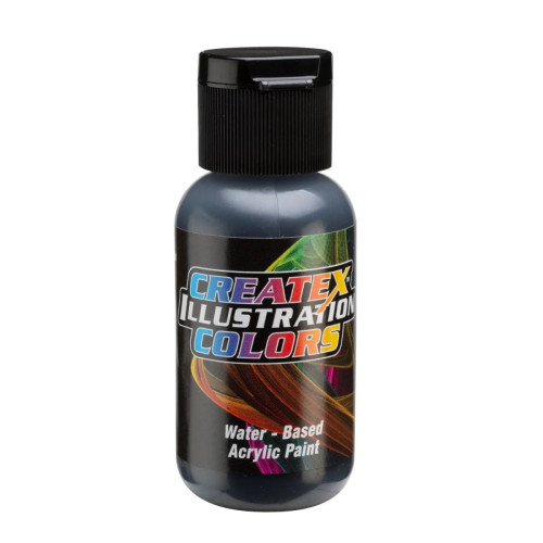 Фарба для аерографії Непрозора чорна Createx Illustration 5078, 30 мл Фарба для аерографії Непрозора чорна Createx Illustration 5078, 30 мл