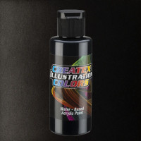 Краска для аэрографии Чёрный матовый 5648, Createx Illustration Colors Flat Black, 60 мл