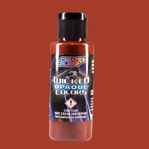 Краска для аэрографии непрозрачный Жжёная сиена W094, Wicked Opaque Burnt Sienna, 30 мл