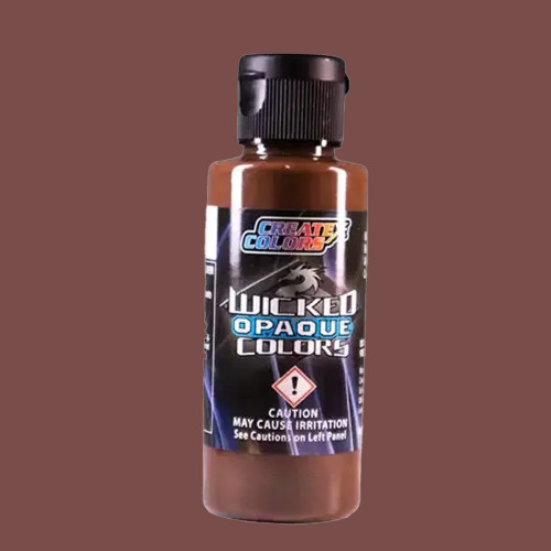 Краска для аэрографии непрозрачный Жжёная умбра W096, Wicked Opaque Burnt Umber, 10 мл