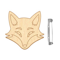 Заготовка брошки для розфарбовування №095 Лис