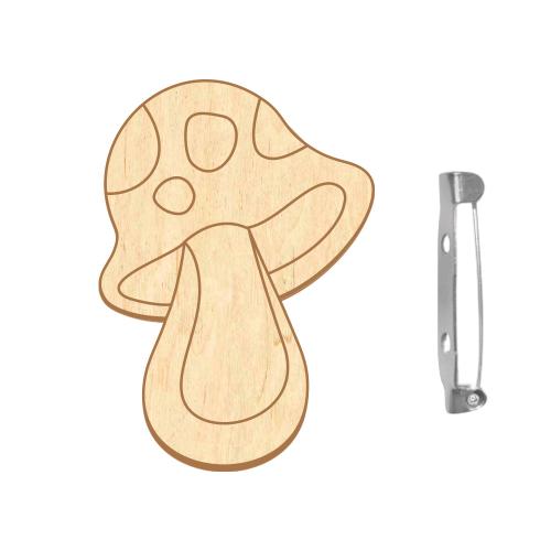 Заготовка броши для раскрашивания №098 Веселый мухомор