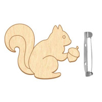 Заготовка брошки для розфарбовування №102 Білка з жолудем
