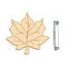 Заготовка брошки для розфарбовування №105 Кленовий листок