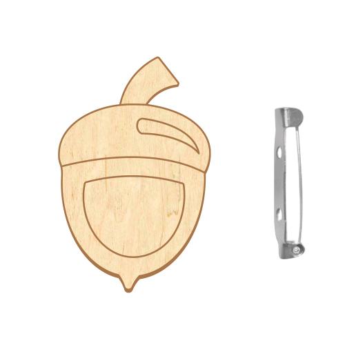 Заготовка броши для раскрашивания №106 Маленький жолудь