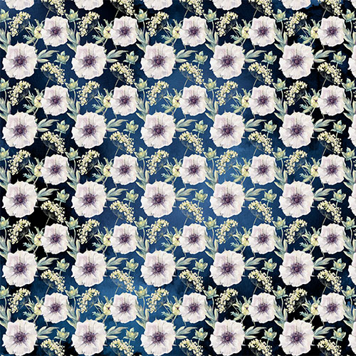 Аркуш двостороннього паперу для скрапбукінгу Night garden №01072-2 30,5х30,5 см