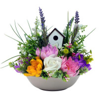 Букет із мильних квітів Весняна галявина, 250x250x260 мм