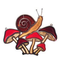 Набір для вітражного живопису за номерами Art Вітраж Равлик на грибах