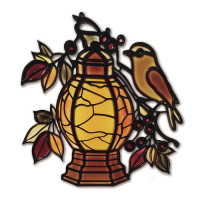 Набор для витражной живописи по номерам Арт Витраж Осенний фонарь