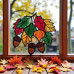 Набор для витражной живописи по номерам Арт Витраж Ветка желудей