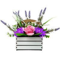 Букет квітів із мильної пінки Лавандове натхнення, 150x150x200 мм