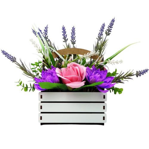 Букет квітів із мильної пінки Лавандове натхнення, 150x150x200 мм Букет квітів із мильної пінки Лавандове натхнення, 150x150x200 мм