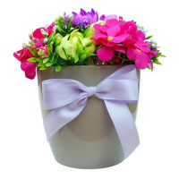 Букет квітів із мильної пінки композиція Квітковий карнавал, 250x250x260 мм