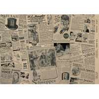 Декупажная карта на крафт бумаге 29,7x21см, Scienze antiche , №0070