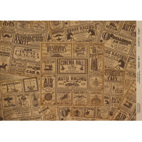 Декупажная карта на крафт бумаге 29,7x21см, Scienze antiche , №0072