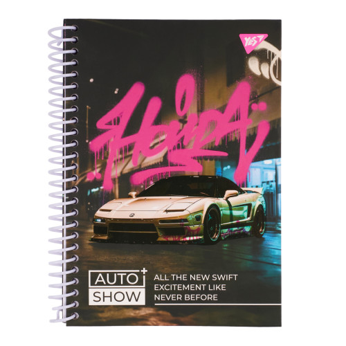 Блокнот у клітинку А5 7БЦ Auto show Honda YES, 64 арк.