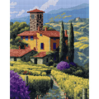 Алмазна мозаїка на підрамнику SANTI Тоскана 40x50 см