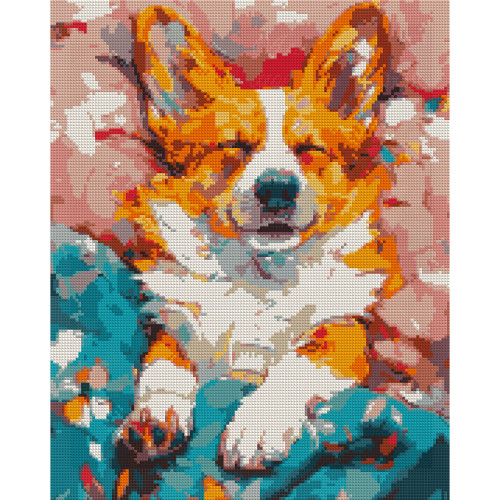 Алмазна мозаїка на підрамнику SANTI Улюблений коргі 40x50 см Алмазна мозаїка на підрамнику SANTI Улюблений коргі 40x50 см