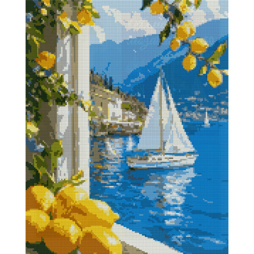 Алмазна мозаїка на підрамнику SANTI Літня відпустка 40x50 см Алмазна мозаїка на підрамнику SANTI Літня відпустка 40x50 см