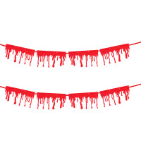 Гірлянда паперова фігурна Yes! Fun Геловін Краплі крові, 8 елементів, 3 м, гліттер Гірлянда паперова фігурна Yes! Fun Геловін Краплі крові, 8 елементів, 3 м, гліттер